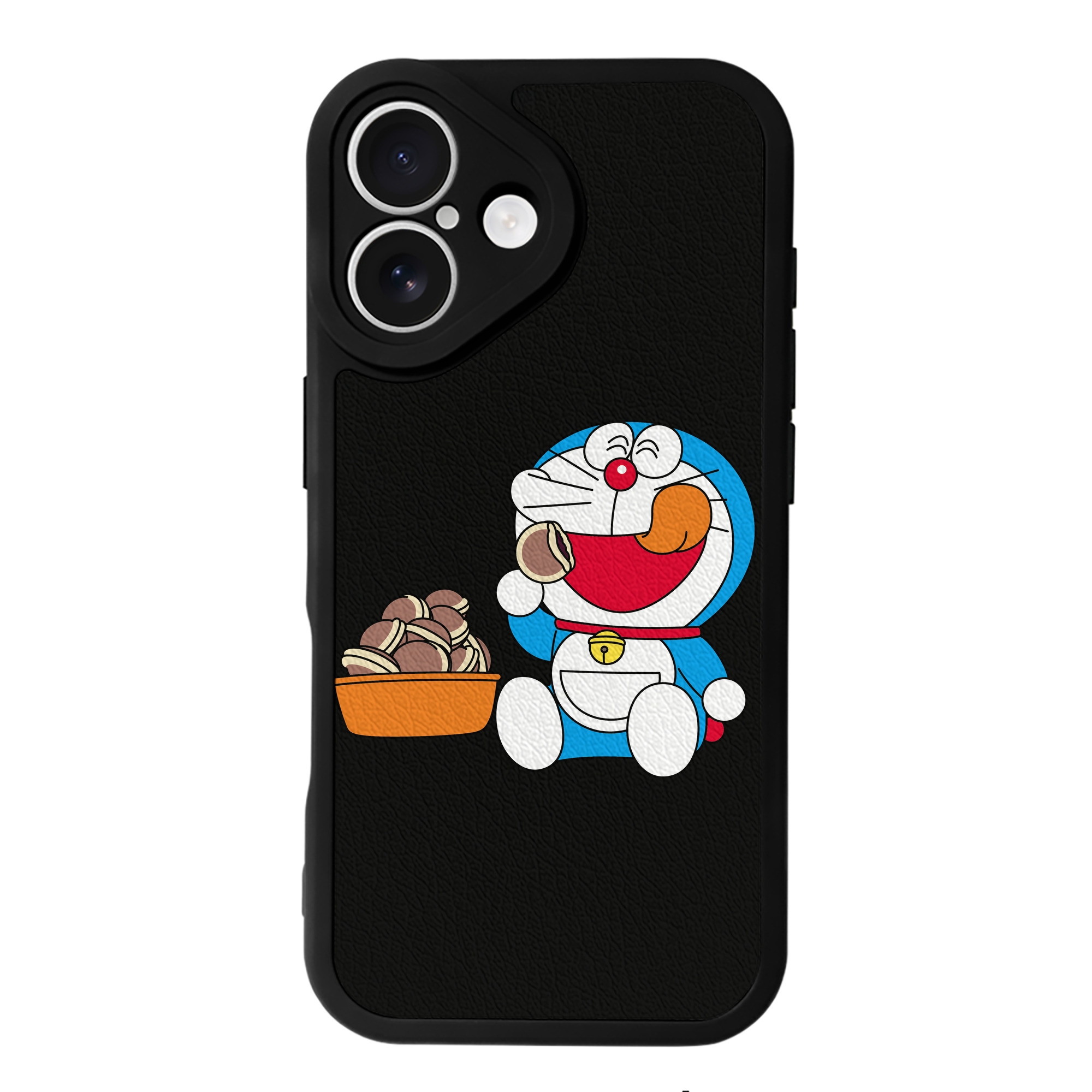（画像用） ドラえもん Doraemon 【iPhone 16シリーズ対応】シリコンスマホケース（レザー調） 材質：シリコン